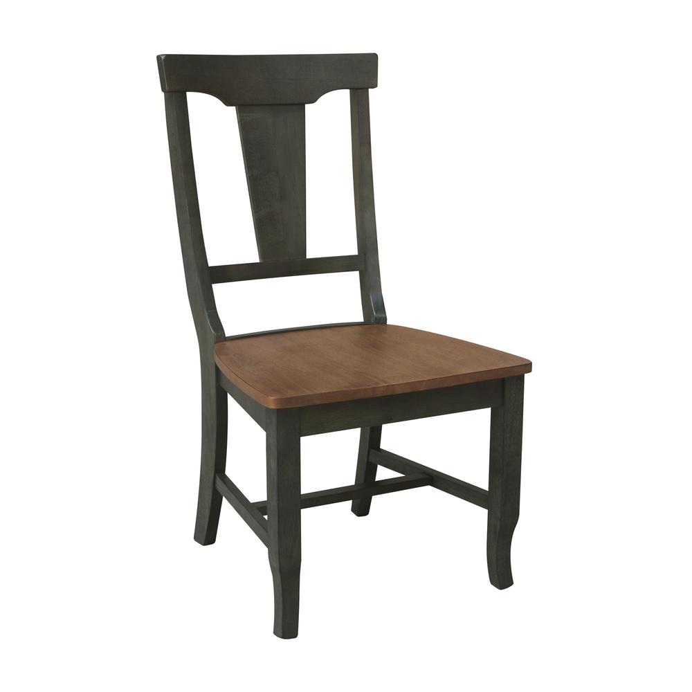 42 in. Round Dual Drop Leaf Dining Table with 4 Panel Back Chairs. Picture 8