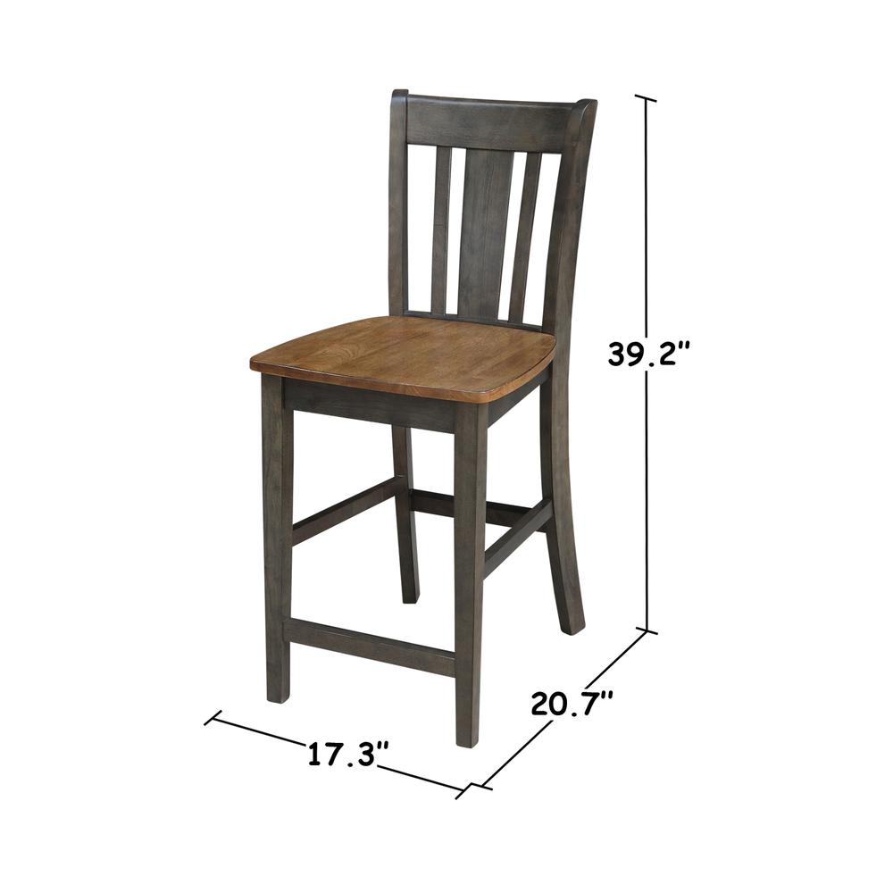 42 in. Round Dual Drop Leaf Counter Height Dining Table with 2 Splatback Stools. Picture 10