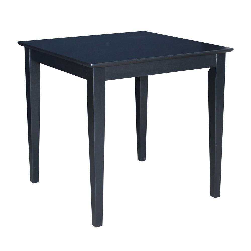 Solid Wood Top Table - Dining Height. Picture 1