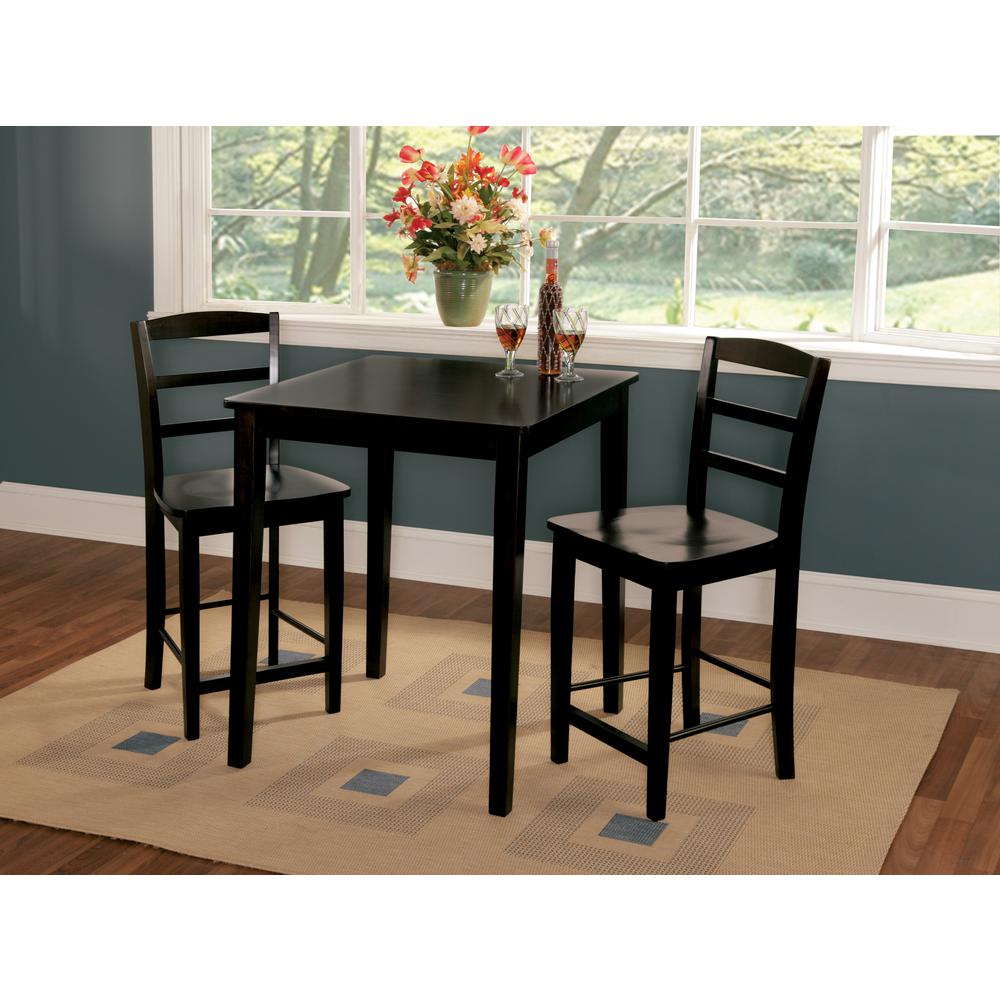 30X30 Gathering Height Table With 2 Madrid Stools. Picture 3