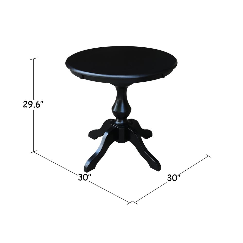 30" Round Top Pedestal Table - 28.9"H. Picture 5