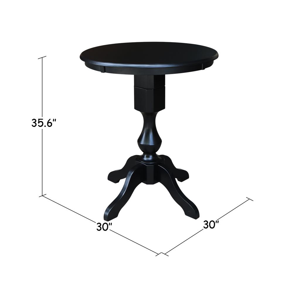 30" Round Top Pedestal Table - 28.9"H. Picture 11