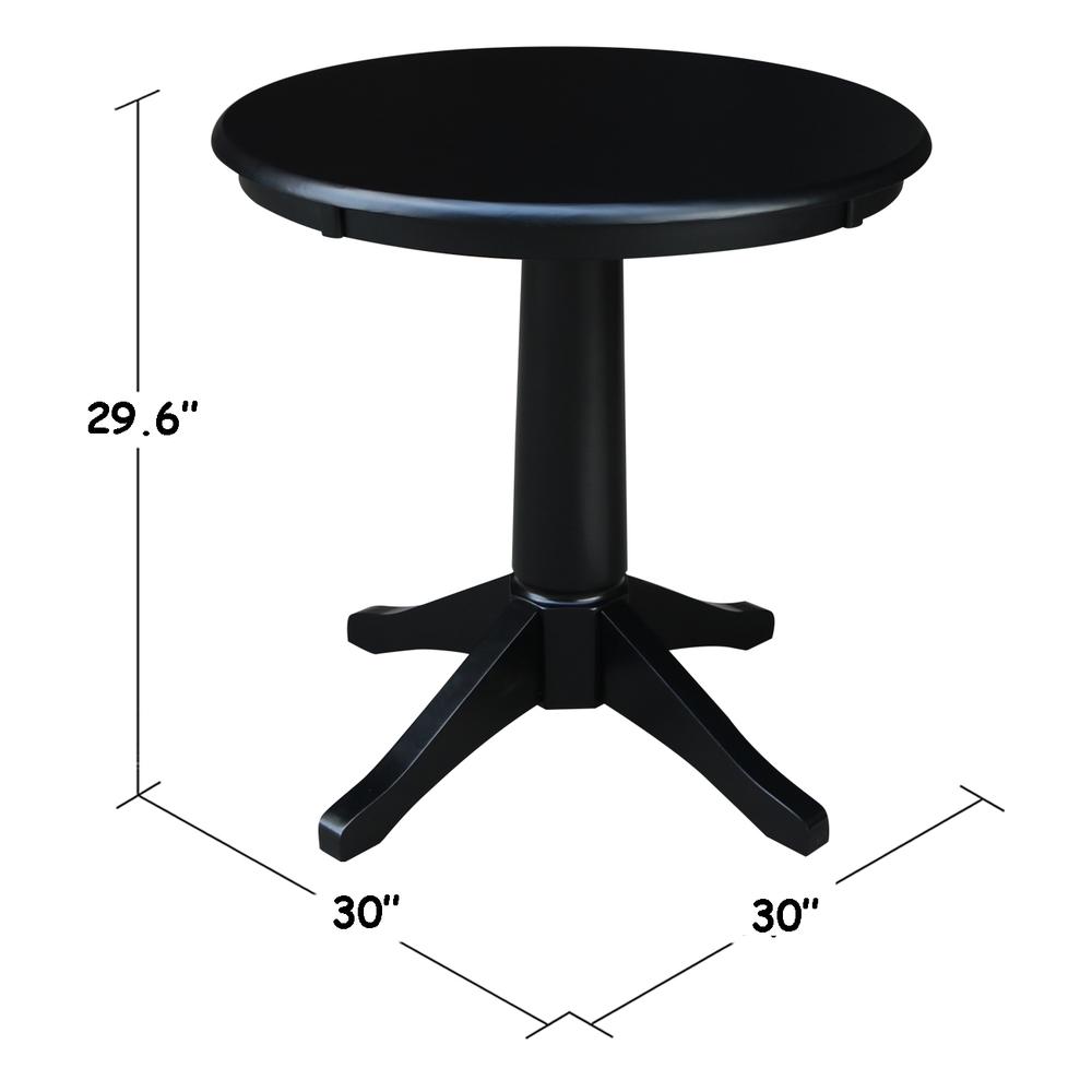 30" Round Top Pedestal Table - 28.9"H. Picture 21