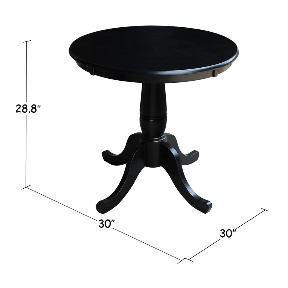 30" Round Top Pedestal Table - 28.9"H. Picture 1