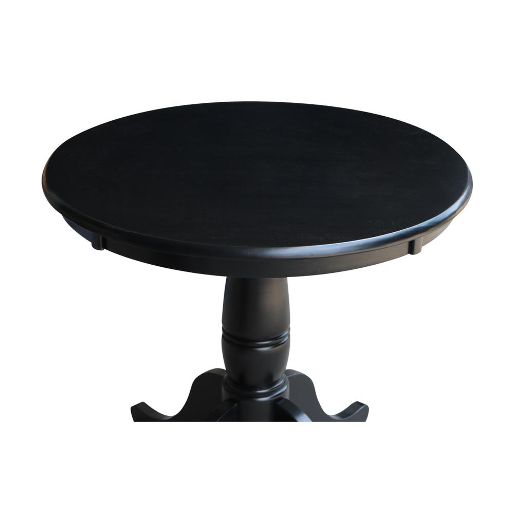 30" Round Top Pedestal Table - 28.9"H. Picture 4