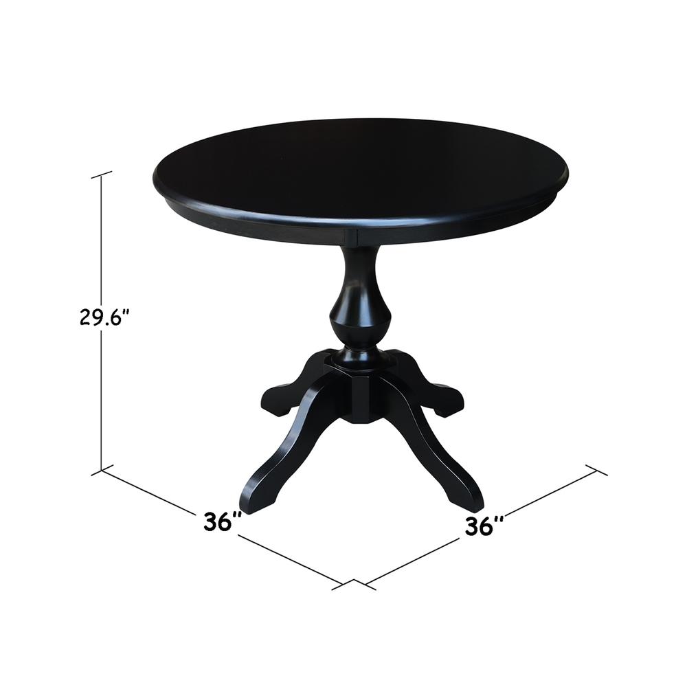 36" Round Top Pedestal Table - 29.1"H. Picture 5