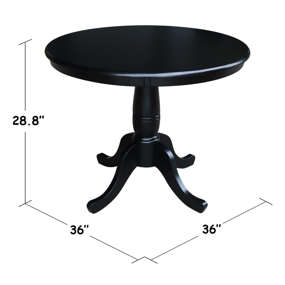 36" Round Top Pedestal Table - 29.1"H. Picture 2