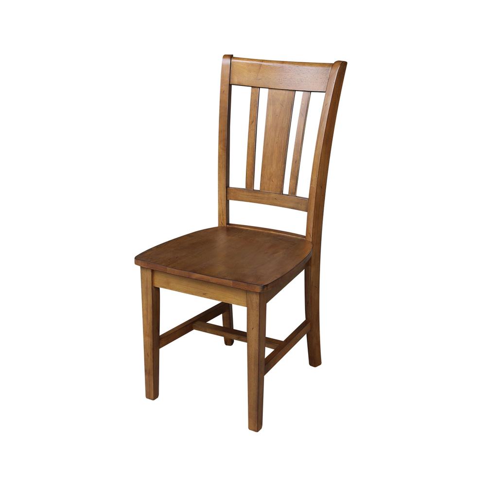 42 in. Dual Drop Leaf Table with 2 Splat Back Dining Chairs - 3 Piece Dining Set. Picture 8