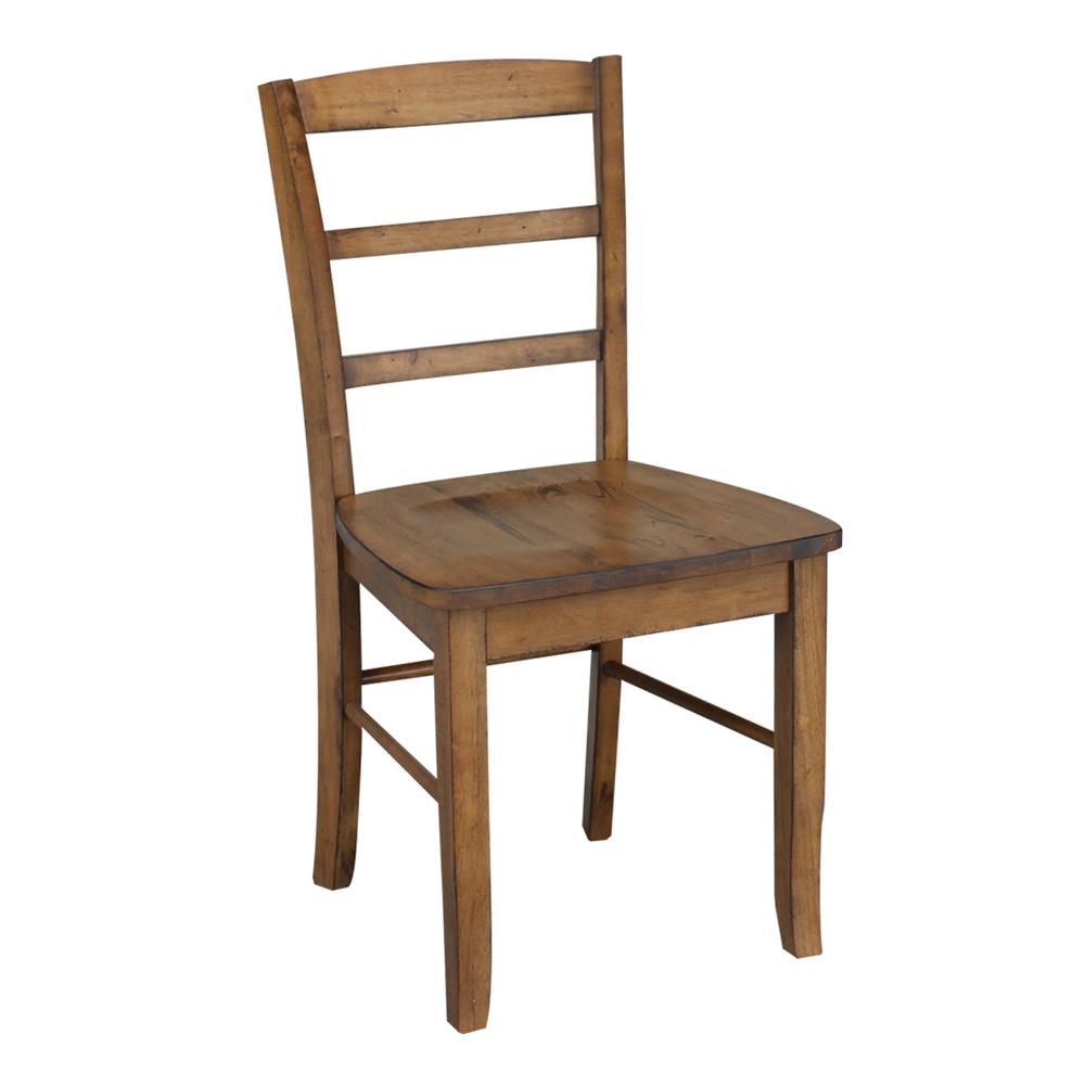 42 in. Dual Drop Leaf Table with 4 Ladder Back Dining Chairs. Picture 6