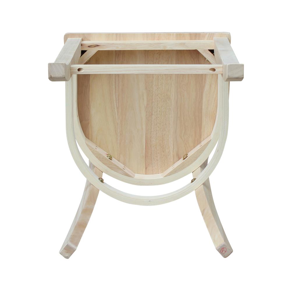 Charlotte Counter height Stool - 24" Seat Height, Unfinished. Picture 9