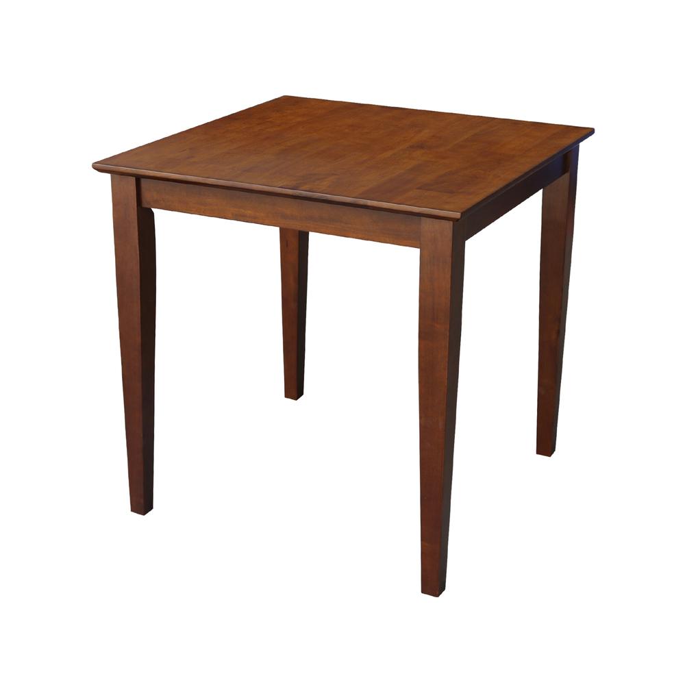 Solid Wood Top Table - Dining Height. Picture 2