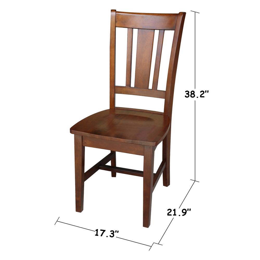 30x48 Dining Table with 4 Chairs in Espresso. Picture 3