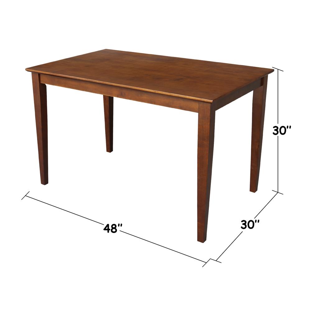 30x48 Dining Table with 4 Chairs in Espresso. Picture 4