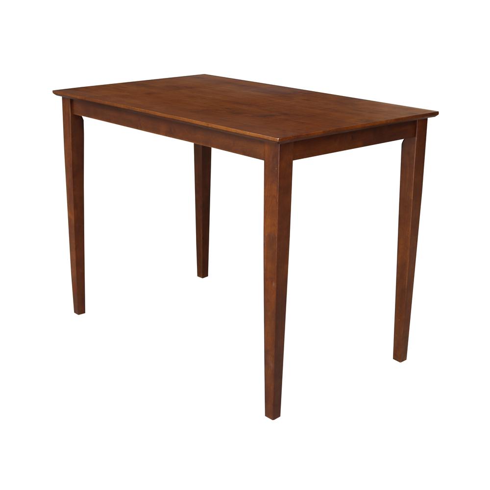 30x48 Counter Height Dining Table with 4 Counter Height Stools in Espresso. Picture 4