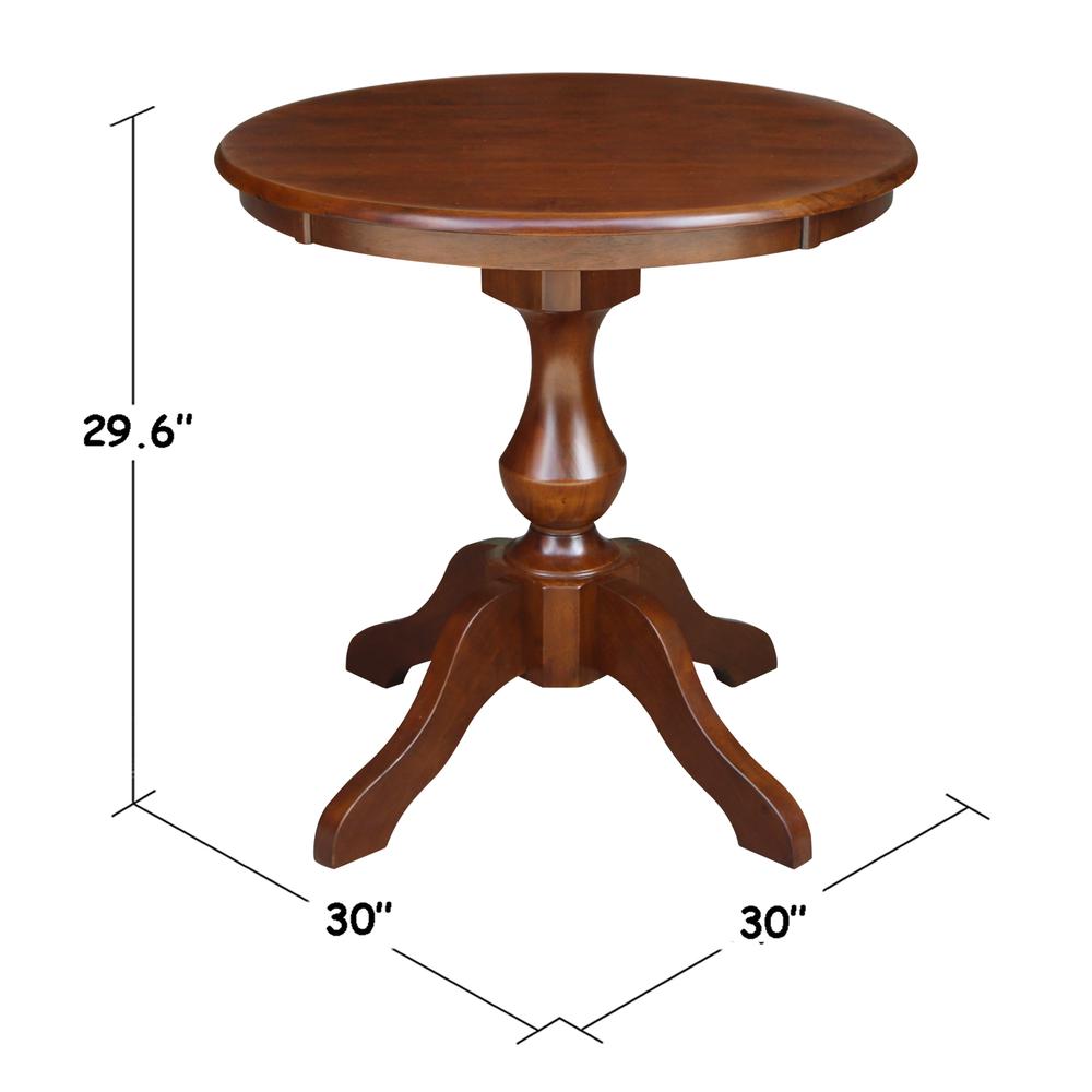 30" Round Top Pedestal Table - 28.9"H. Picture 5