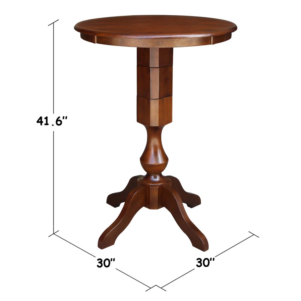 30" Round Top Pedestal Table - 28.9"H. Picture 14
