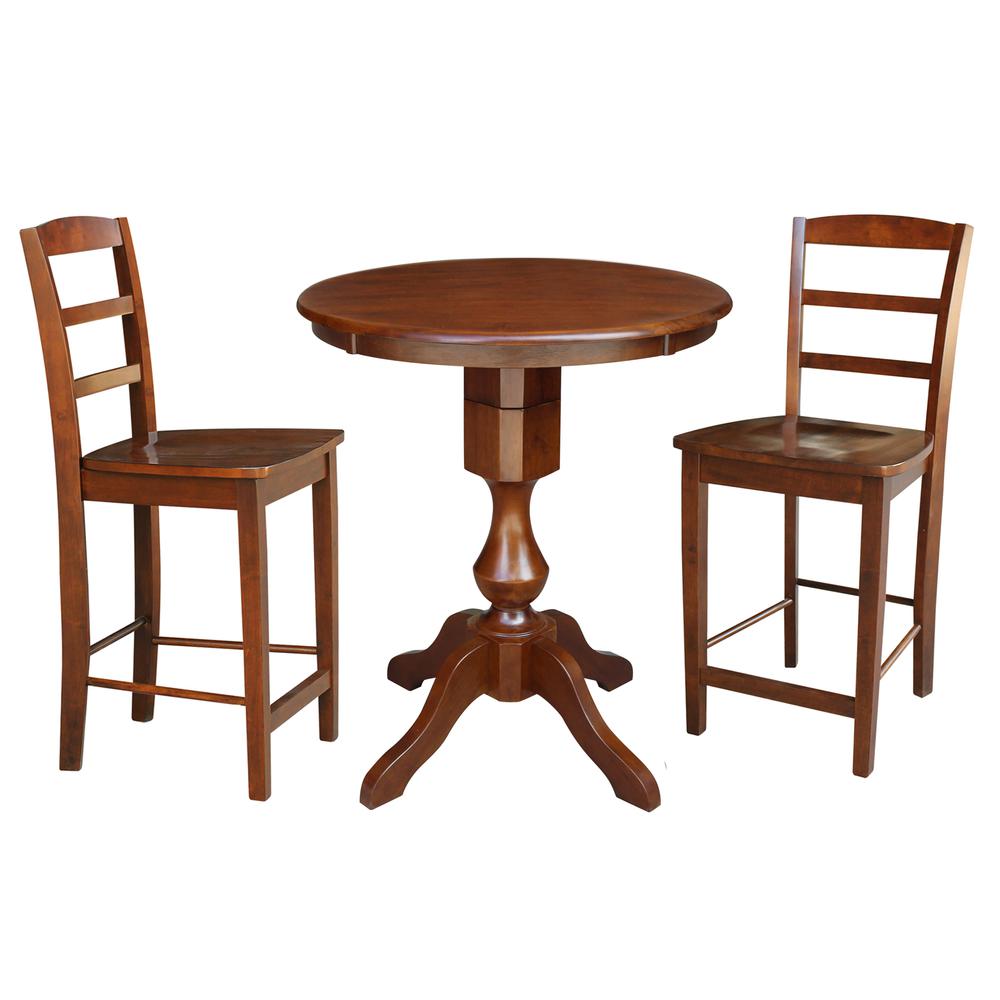 30" Round Top Pedestal Table - 28.9"H. Picture 18
