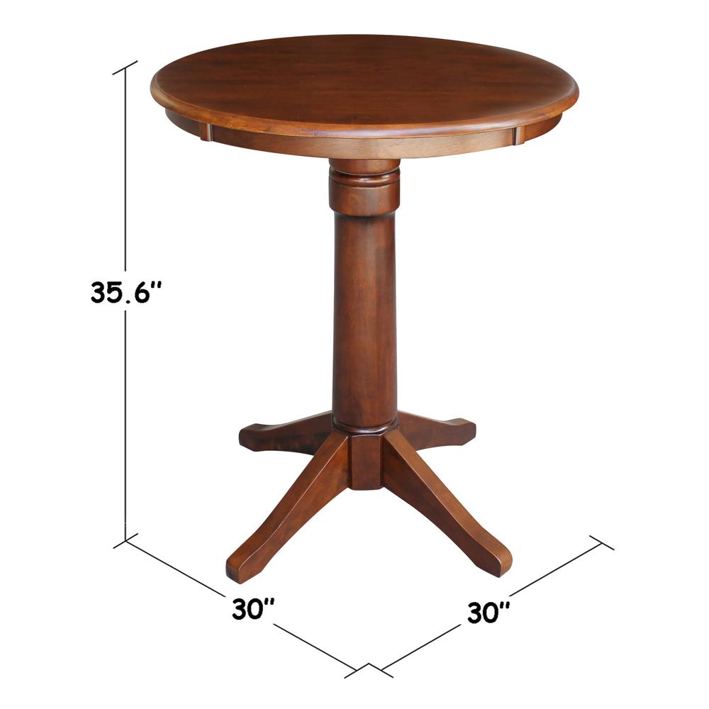 30" Round Top Pedestal Table - 28.9"H. Picture 24
