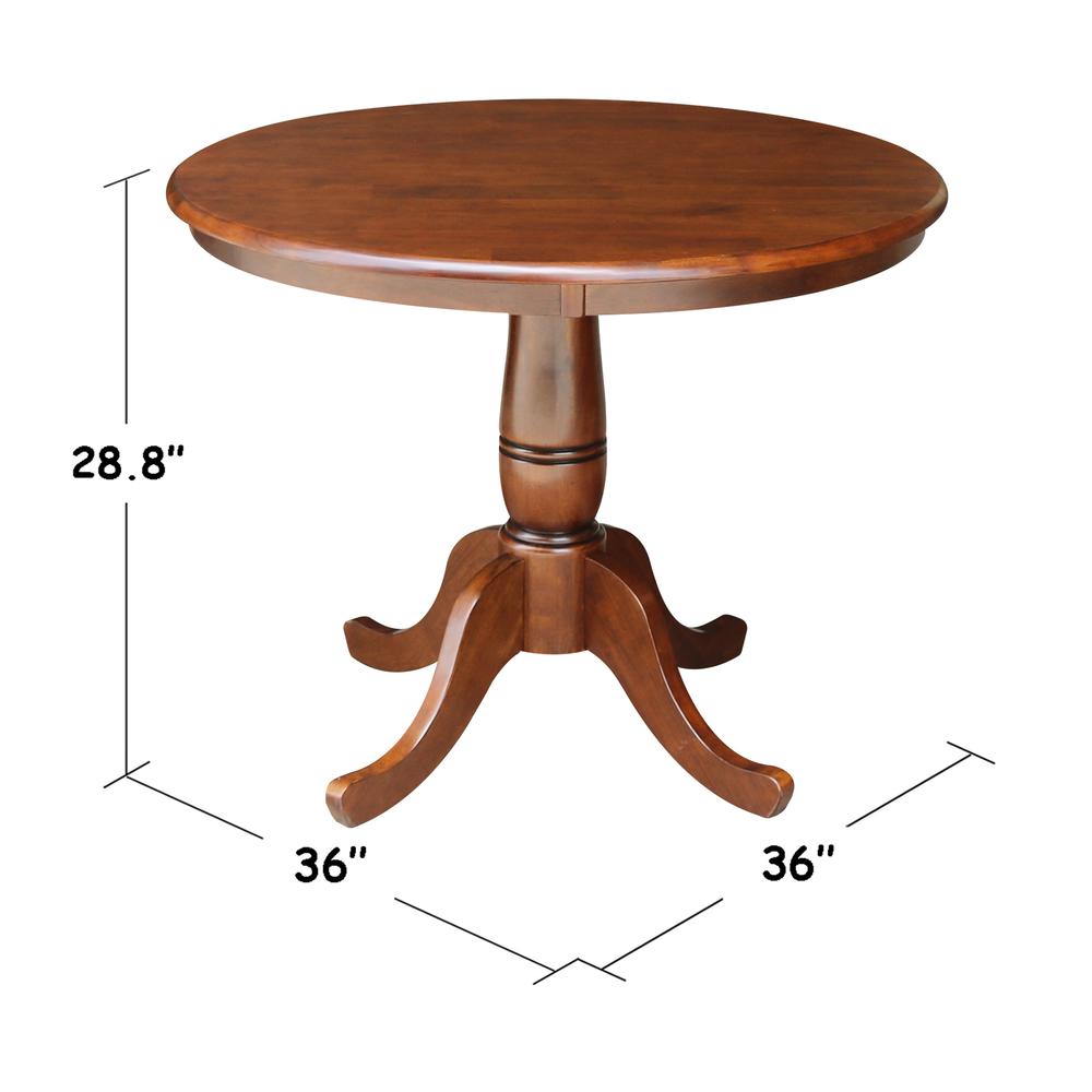 36" Round Top Pedestal Table - 28.9"H. Picture 1