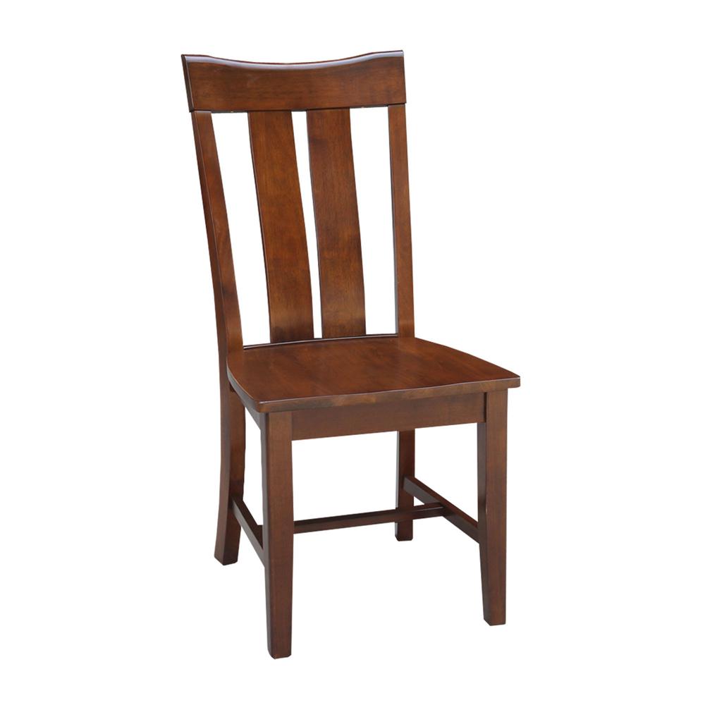 42 in. Dual Drop Leaf Table with 4 Splat Back Dining Chairs - 5 Piece Dining Set. Picture 6