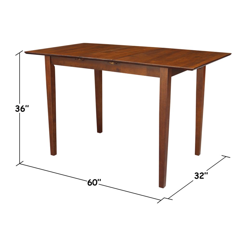 Table With Butterfly Extension - Counter Height, Espresso. Picture 1