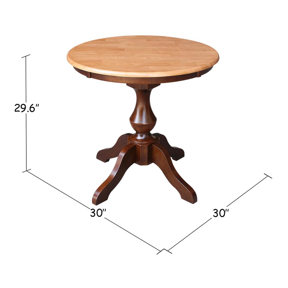 30" Round Top Pedestal Table - 28.9"H. Picture 7