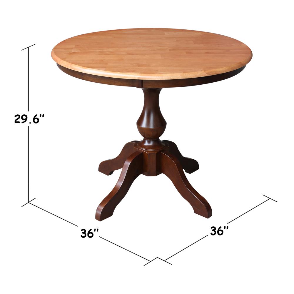 36" Round Top Pedestal Table - 28.9"H. Picture 7