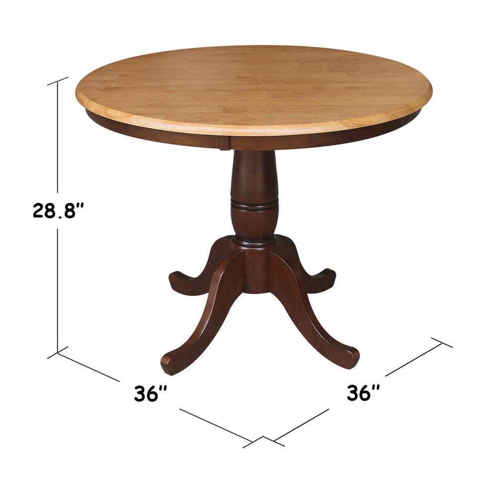 36" Round Top Pedestal Table - 28.9"H. Picture 1