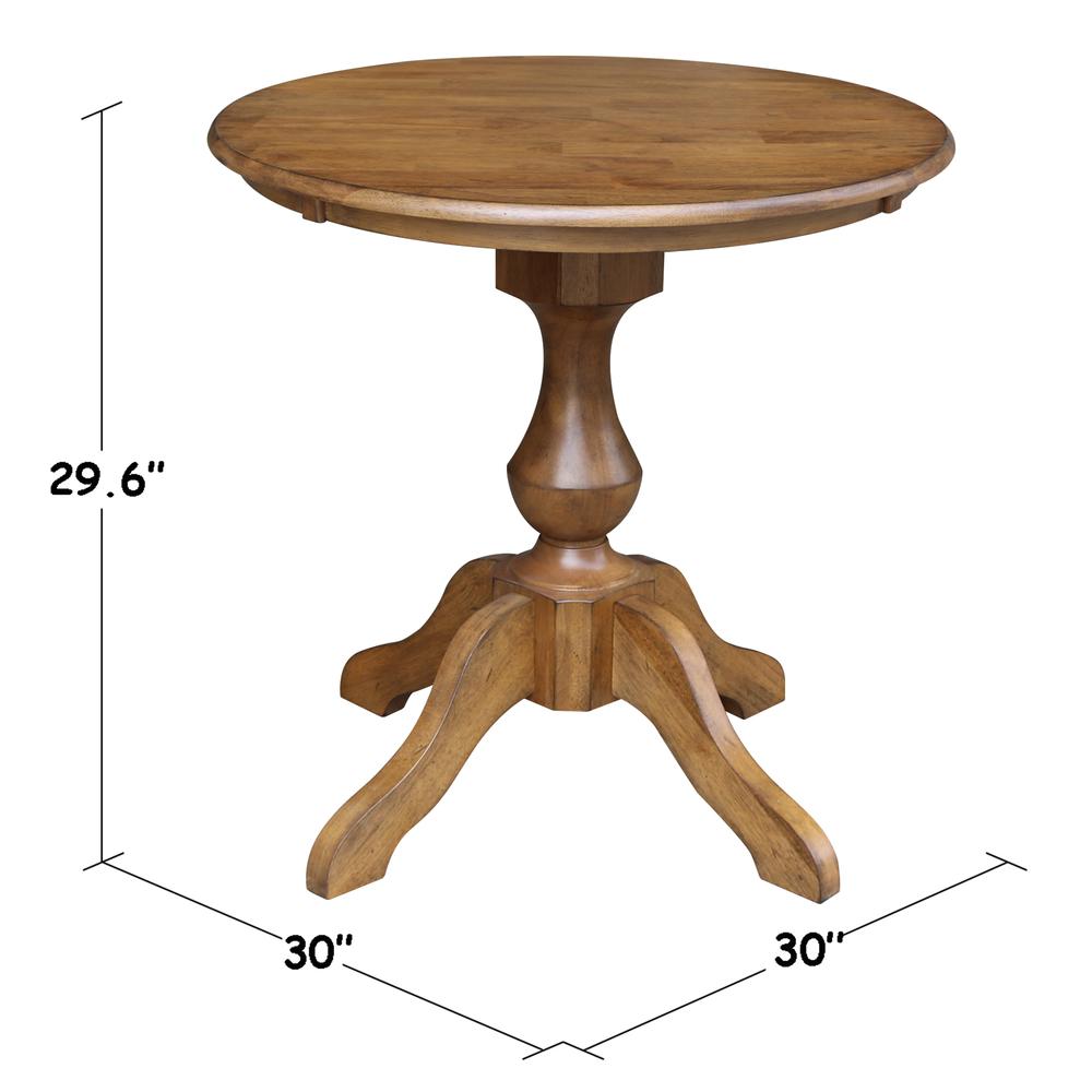 30" Round Top Pedestal Table - 28.9"H. Picture 5