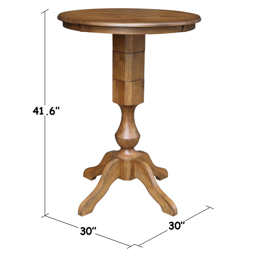 30" Round Top Pedestal Table - 28.9"H. Picture 15