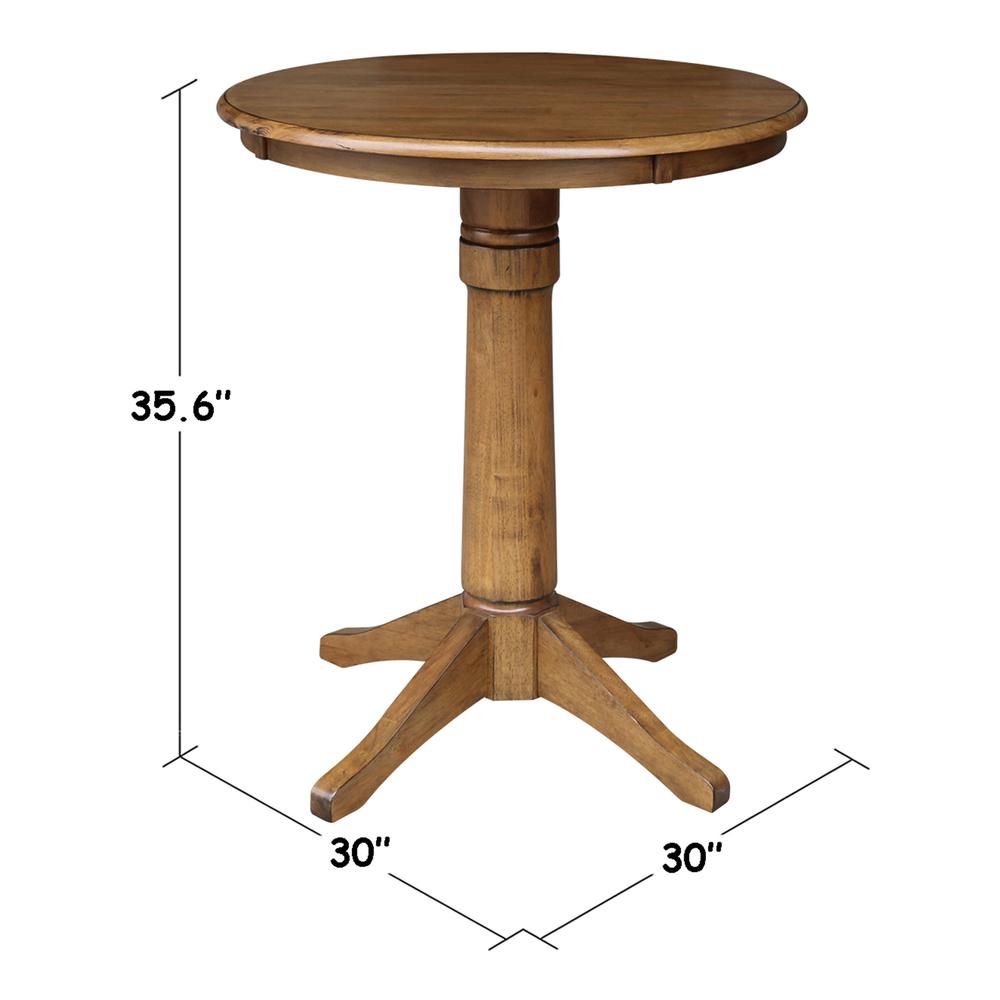 30" Round Top Pedestal Table - 28.9"H. Picture 24