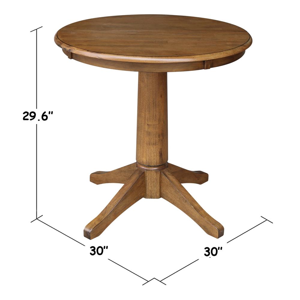 30" Round Top Pedestal Table - 28.9"H. Picture 21