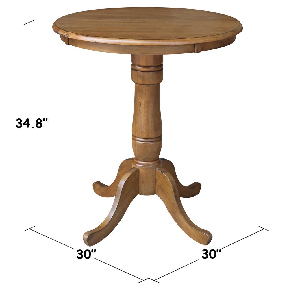 30" Round Top Pedestal Table - 28.9"H. Picture 36