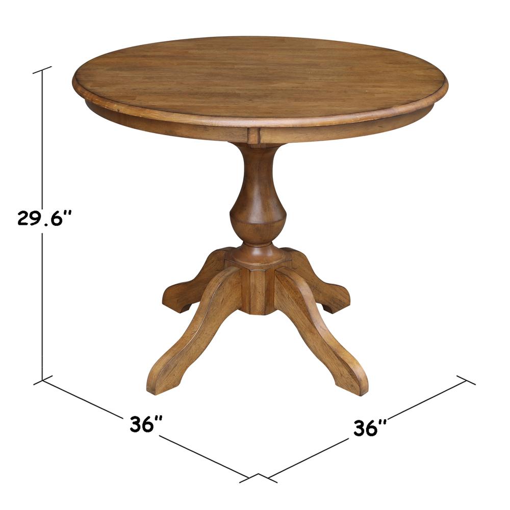 36" Round Top Pedestal Table - 28.9"H. Picture 5