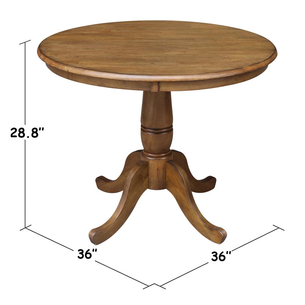 36" Round Top Pedestal Table - 28.9"H. Picture 1