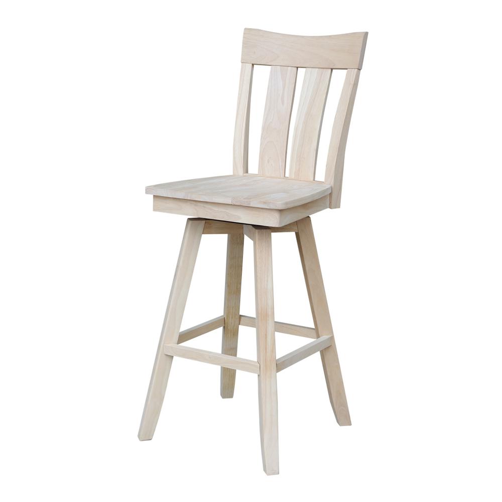 Bar Height Table With 2 Splat Back Swivel Bar Stools - 30 in. Seat Height. Picture 4