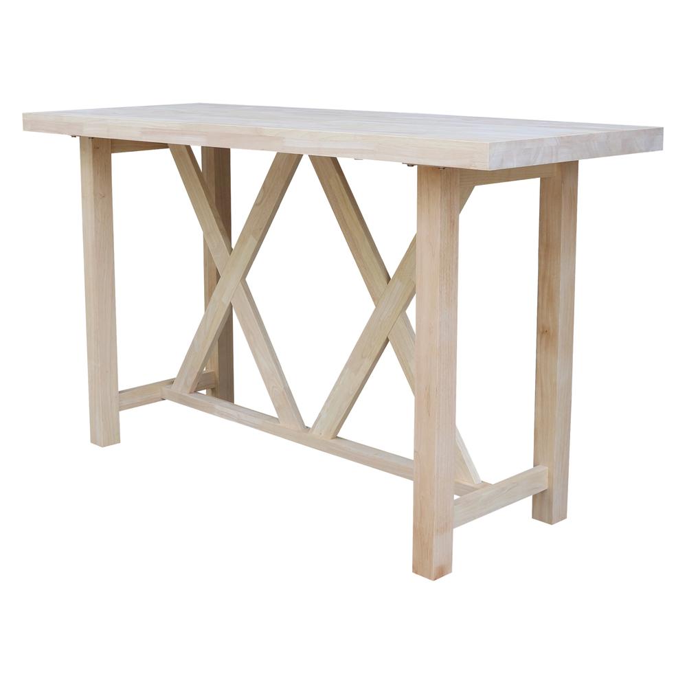 Bar Height Table With 2 Slat Back Swivel Bar Stools - 30 in. Seat Height. Picture 3
