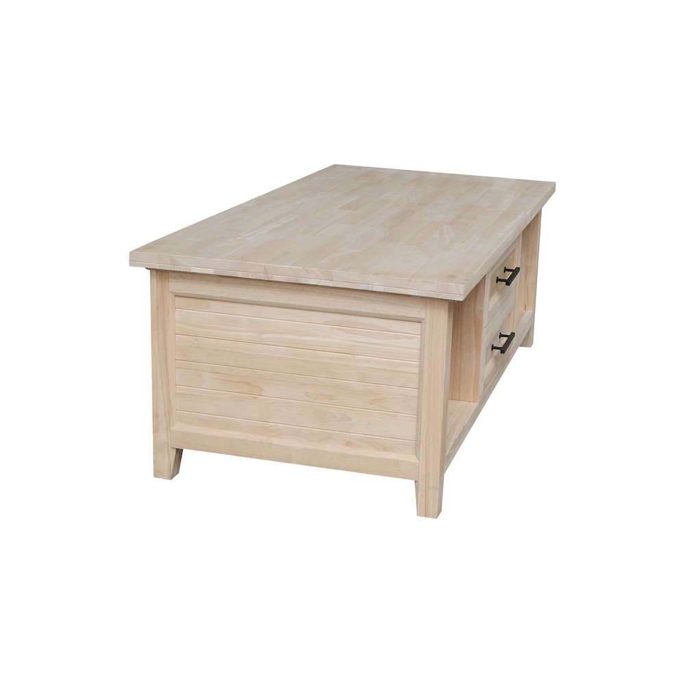 Sanibel Solid Wood Coffee Table. Picture 6