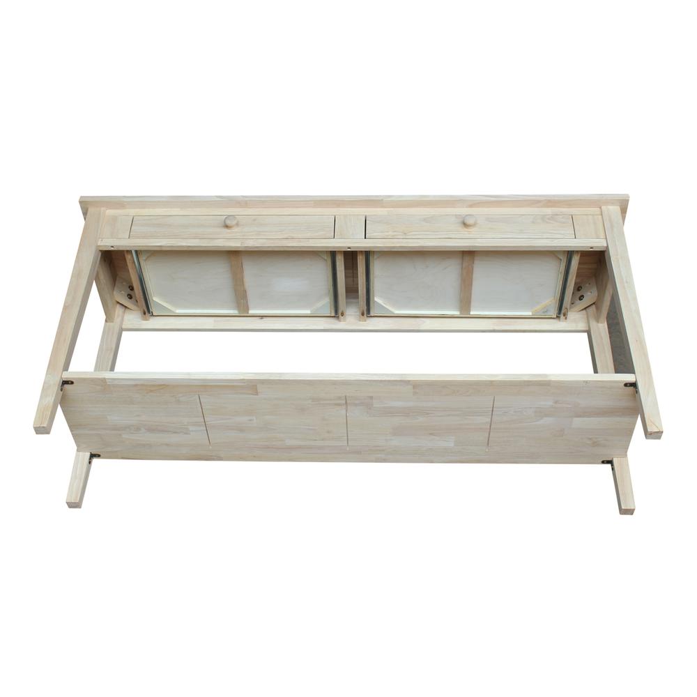 Spencer Console - Server Table - Extended Length, Unfinished. Picture 2