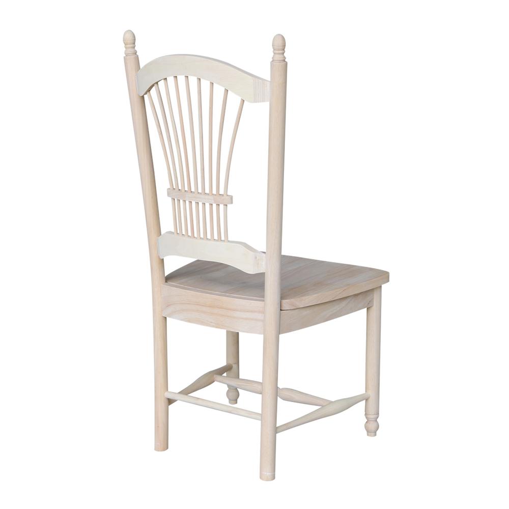 Set of Two Sheafback Chairs, Unfinished. Picture 7