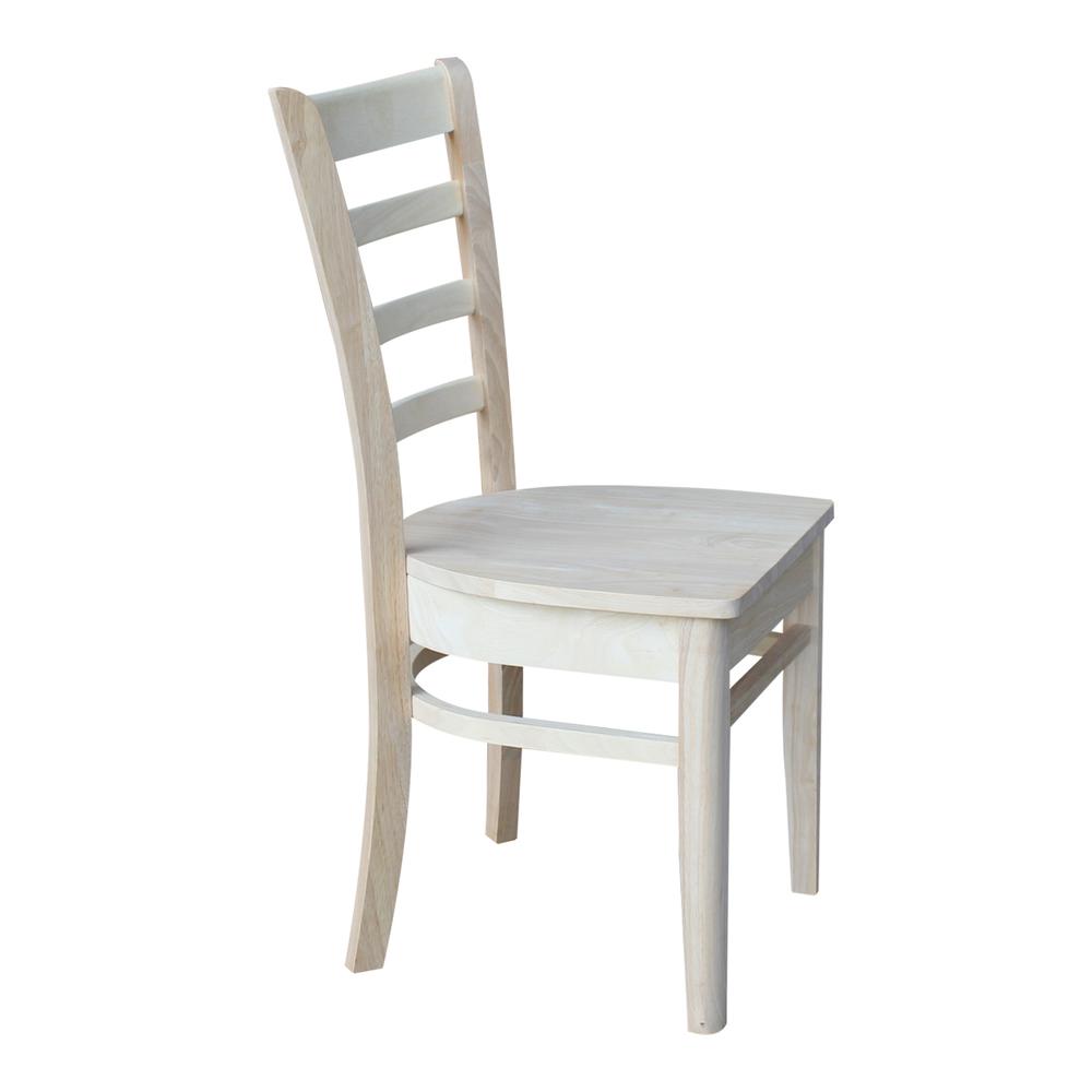 Set of Two Emily Side Chairs, Unfinished. Picture 5