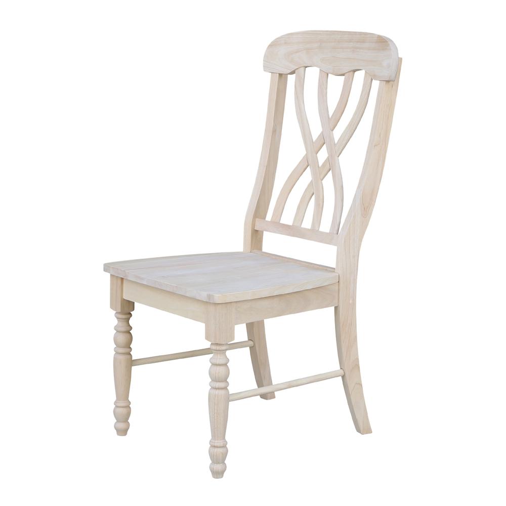 Set of Two Lattice Side Chairs, Unfinished. Picture 4