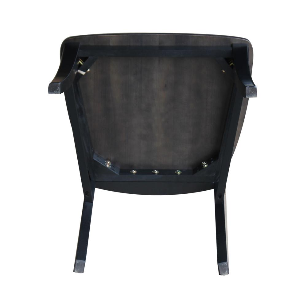 Set of Two Cosmo Chairs, Coal-Black/washed black. Picture 6