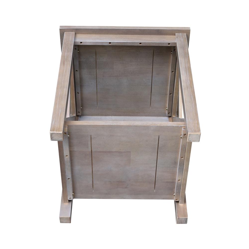 Hampton End Table, Washed Gray Taupe. Picture 3