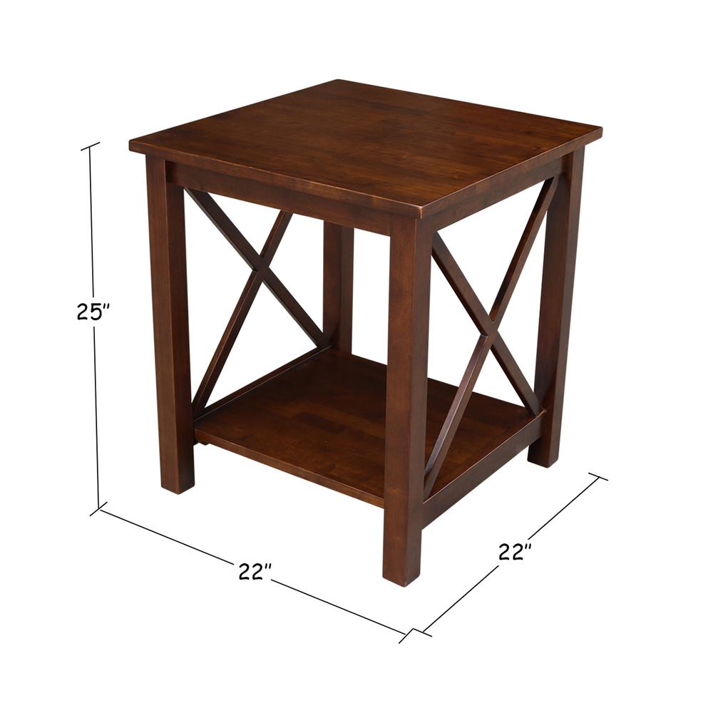 Hampton End Table, Espresso. Picture 6