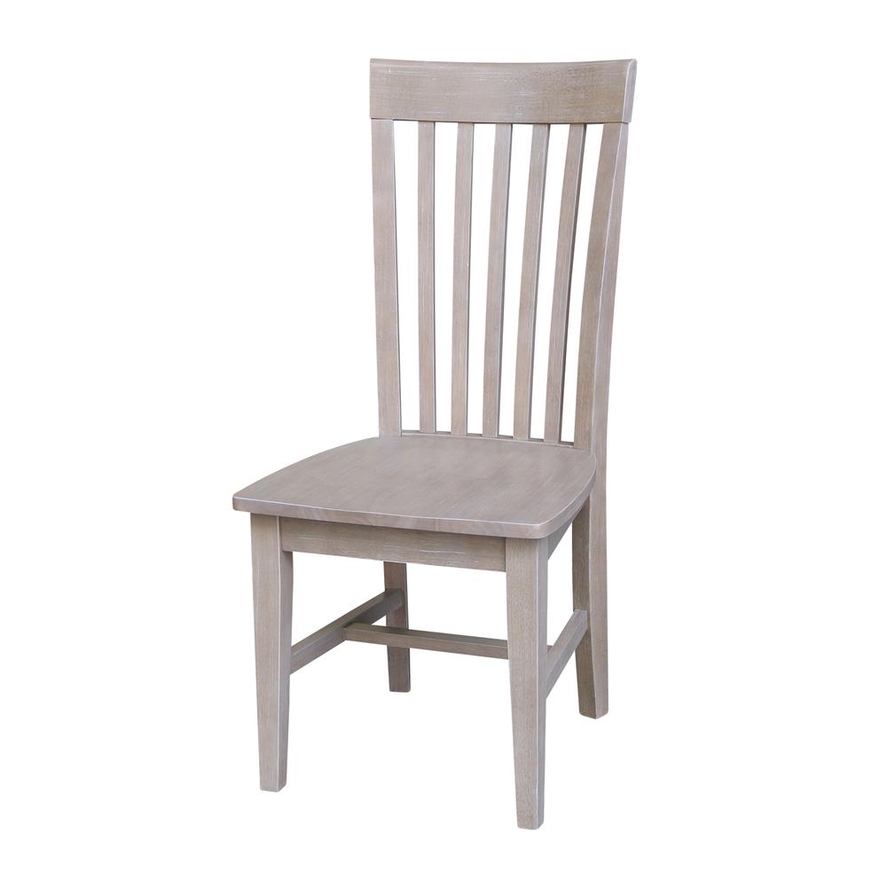 Set of Two Cosmo Mission Chairs, Washed Finish, Washed Gray Taupe. Picture 4