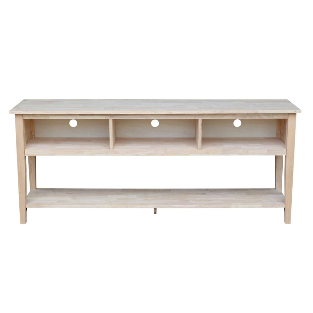 Entertainment / TV Stand - 72", Unfinished. Picture 6