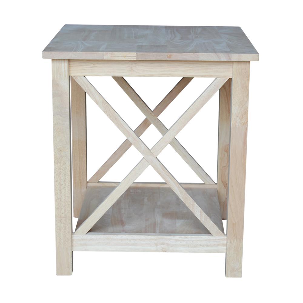 Hampton End Table, Unfinished. Picture 3