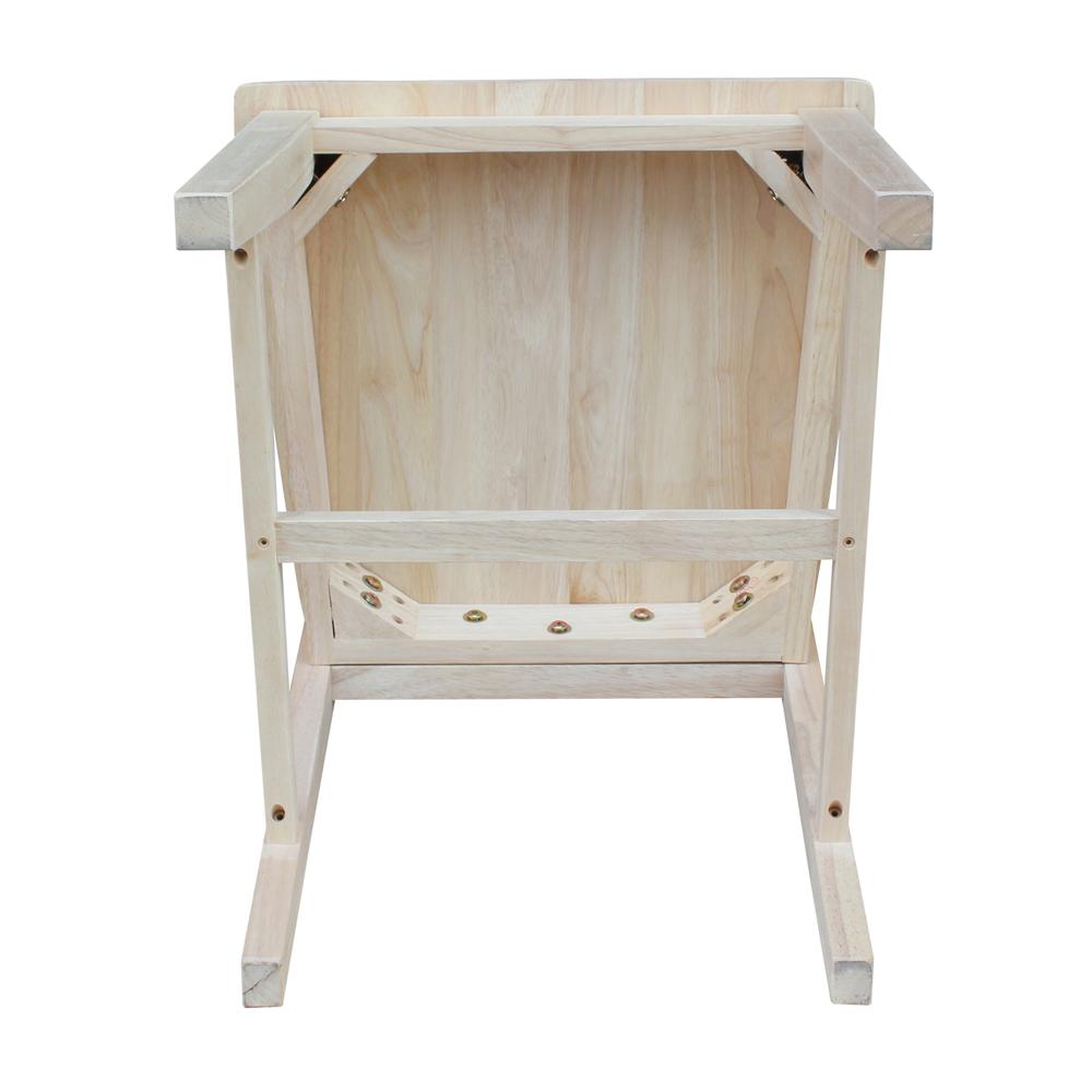 Set of Two Aspen Slat Chairs, Unfinished. Picture 4