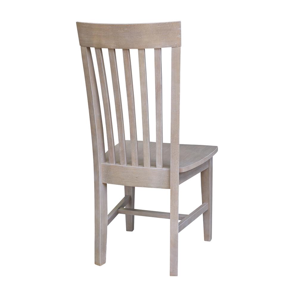 Set of Two Cosmo Mission Chairs, Washed Finish, Washed Gray Taupe. Picture 5
